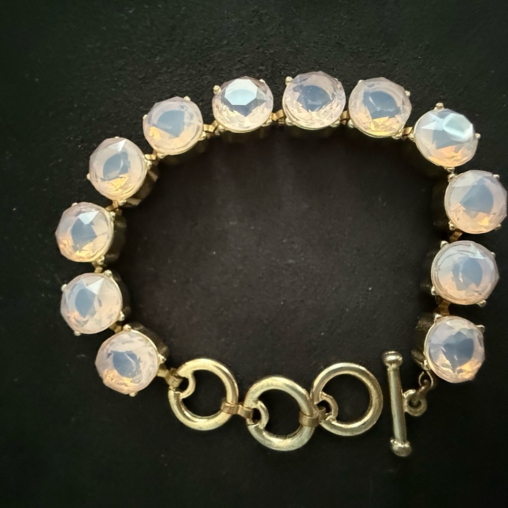 Elegant Gold and Pink Bracelet